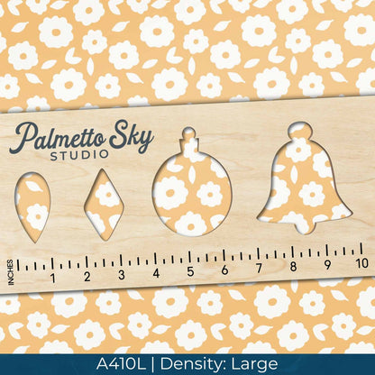 A410 Golden Bold Floral - Palmetto Sky Studio