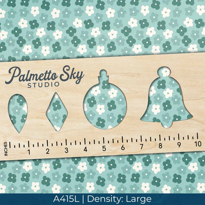 A415 Fun Teal Blossoms - Palmetto Sky Studio