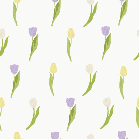 A416 Subtle Pastel Tulips - Palmetto Sky Studio