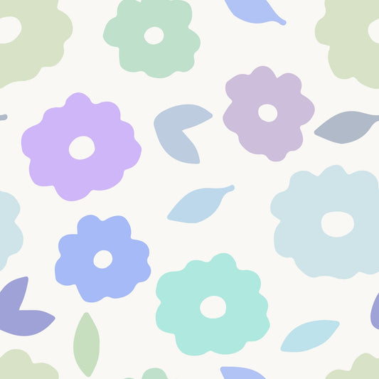 A417 Pastel Bold Floral - Palmetto Sky Studio