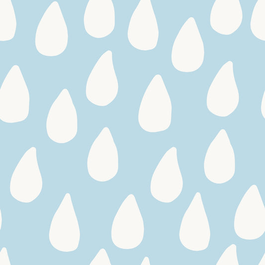 A424 Light Blue Raindrops - Palmetto Sky Studio