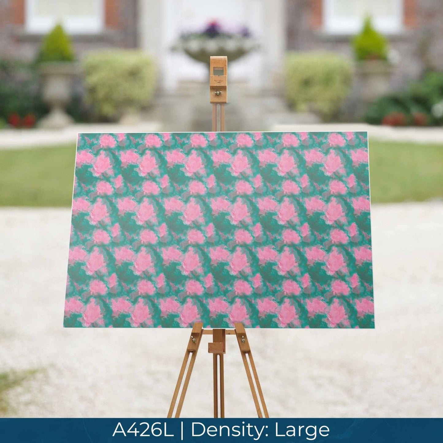 A426 Pink & Green Watercolor - Palmetto Sky Studio