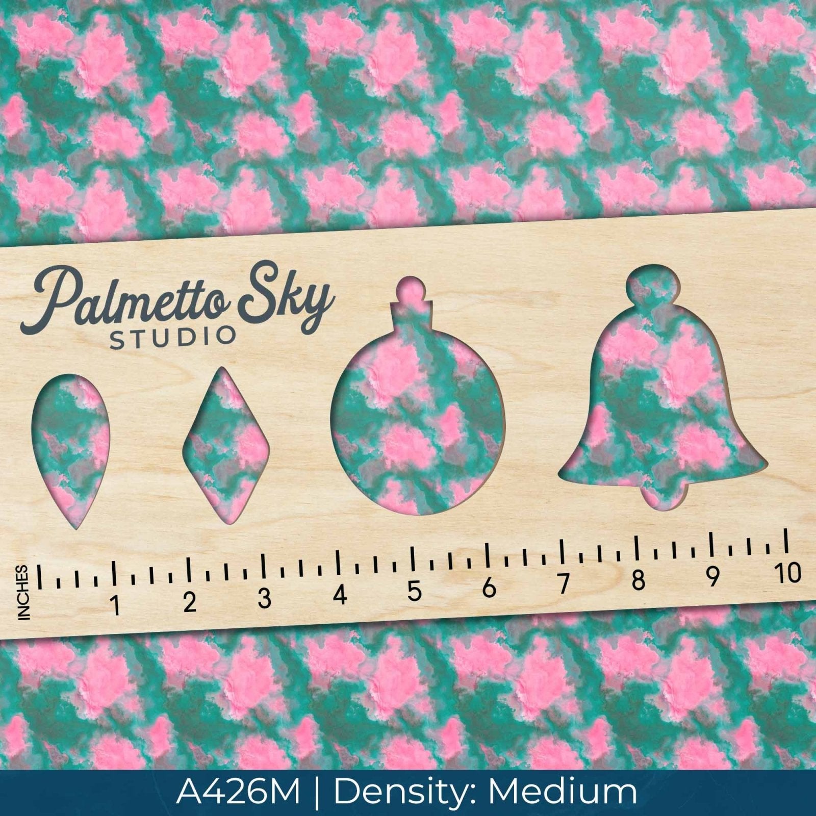 A426 Pink & Green Watercolor - Palmetto Sky Studio