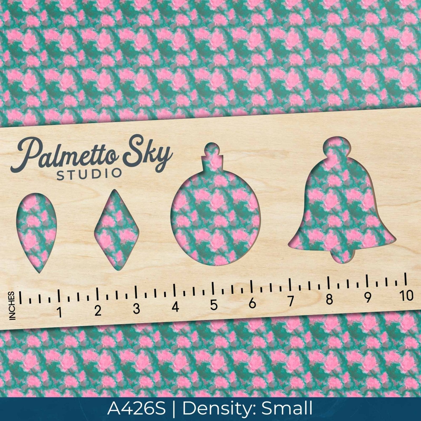 A426 Pink & Green Watercolor - Palmetto Sky Studio
