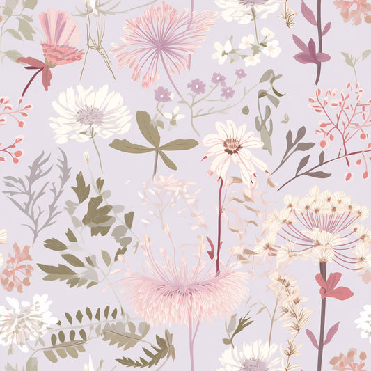 A427 Lilac Pastel Wildflowers - Palmetto Sky Studio